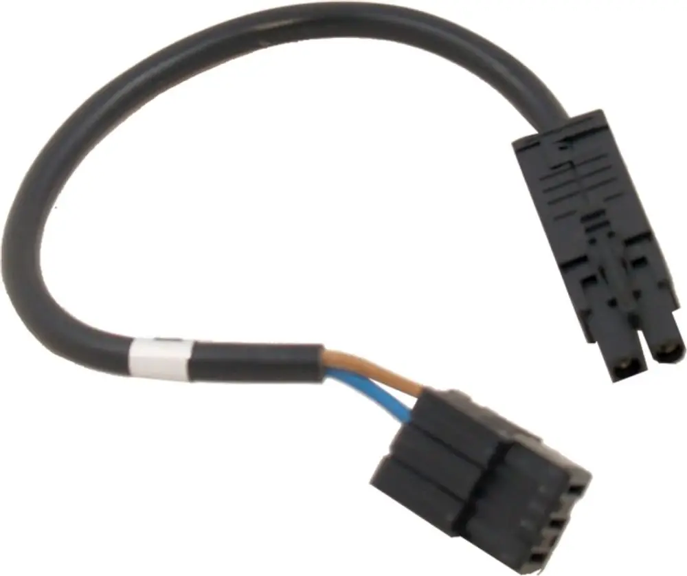 Kabel mit zwei Steckverbindern und farbigen Drähten, geeignet für den Einsatz in Feuerungsautomaten von Wolf.
